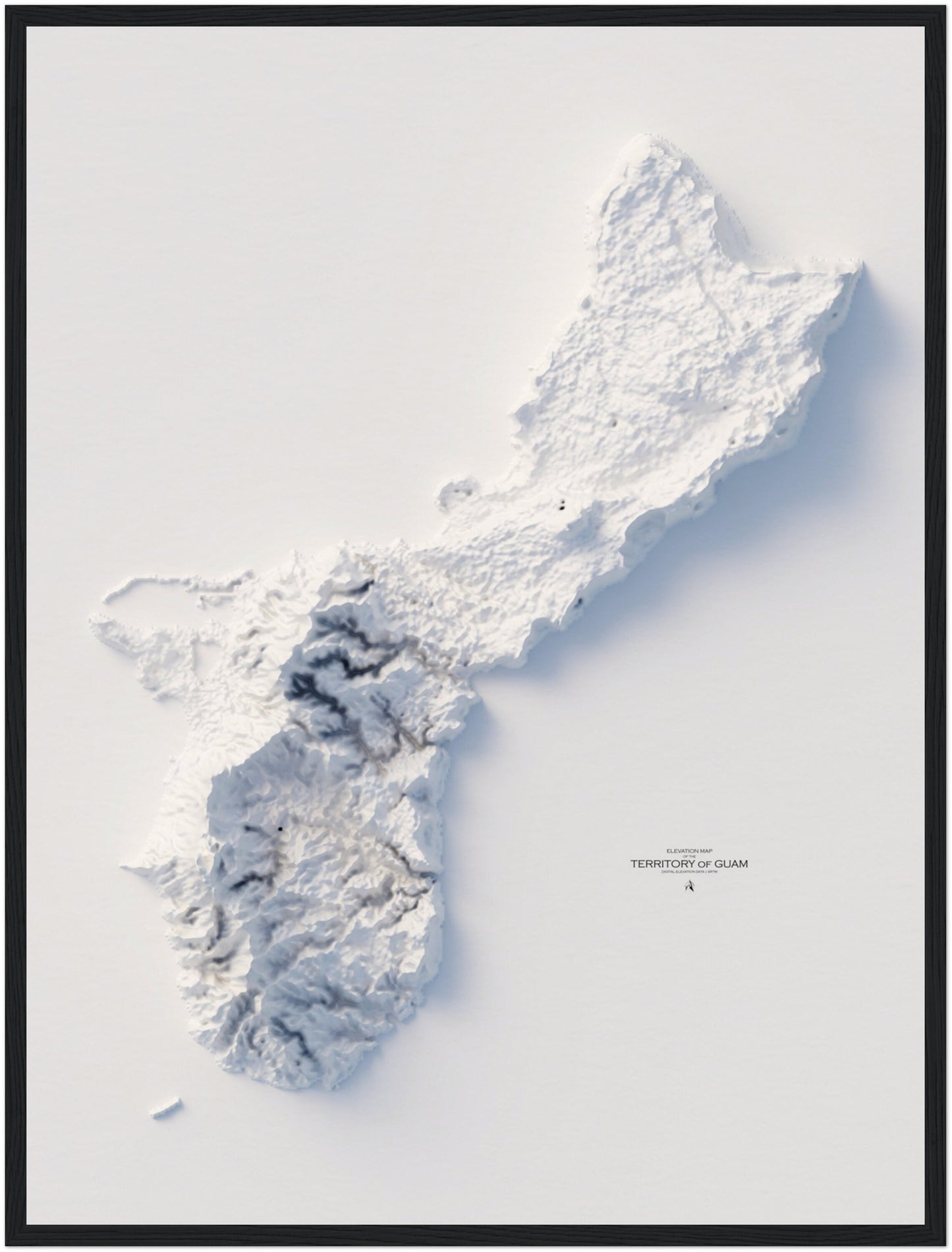 Guam Elevation Map