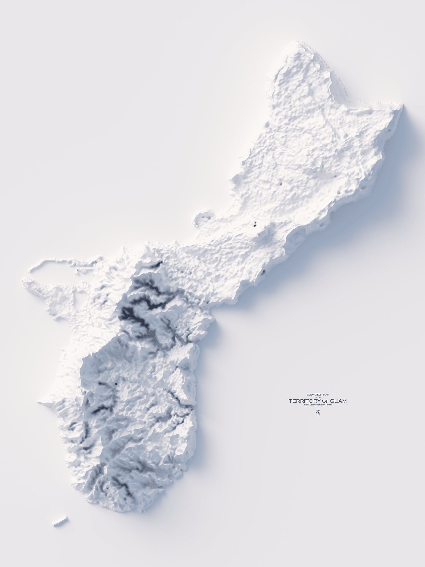 Guam Elevation Map