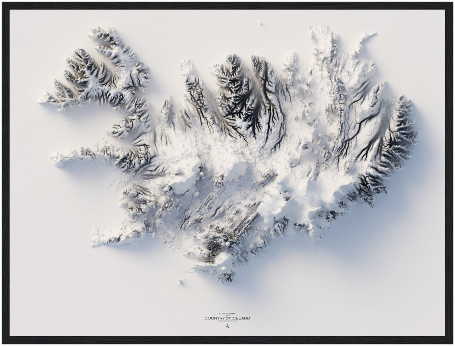 Iceland Elevation Map