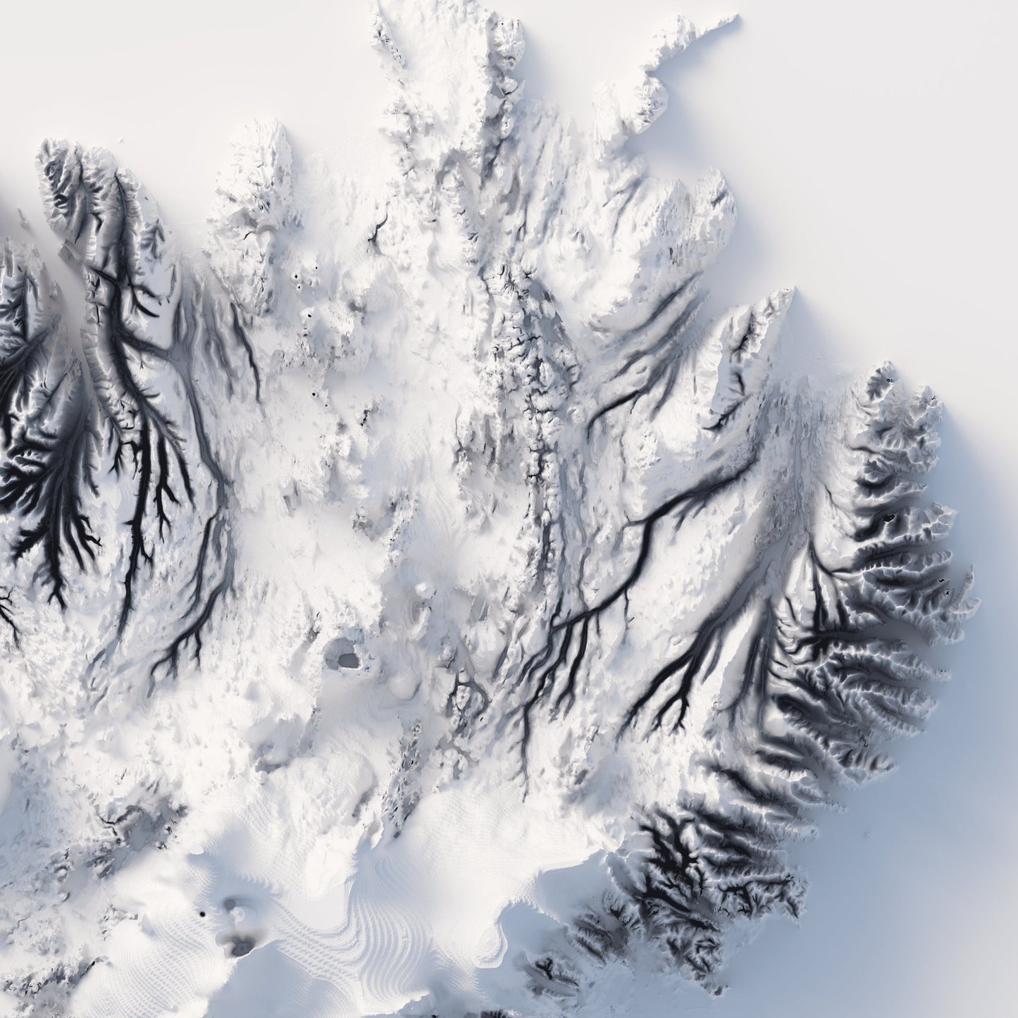 Iceland Elevation Map