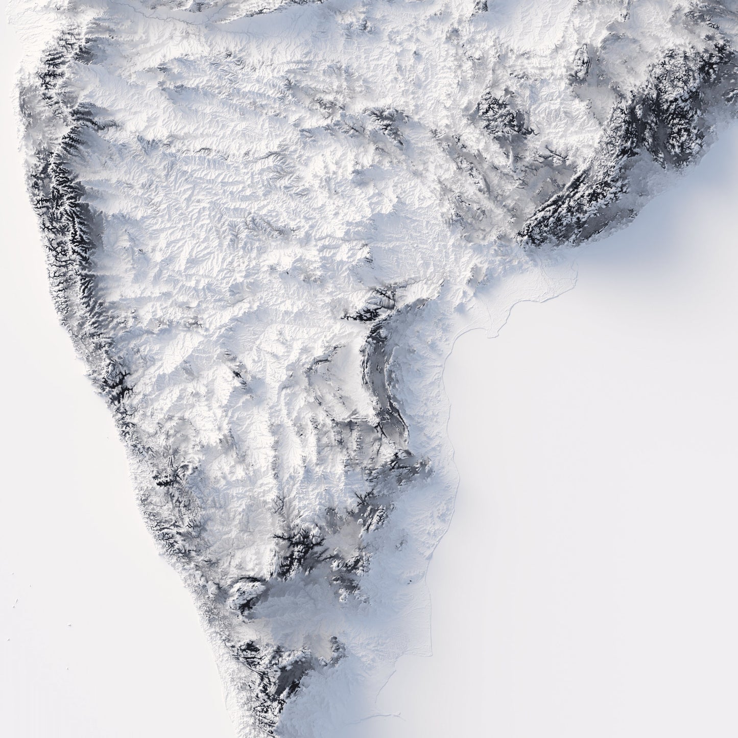 India Elevation Map