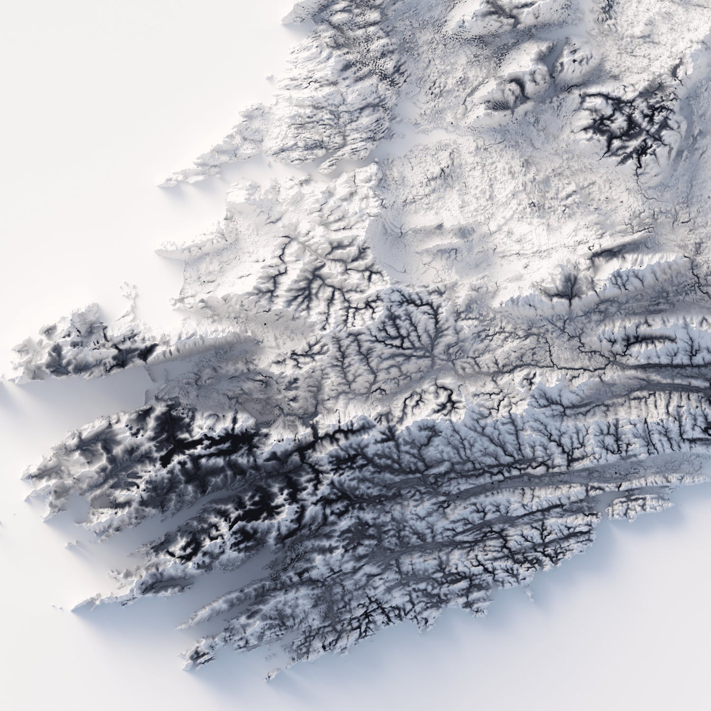 Ireland Elevation Map