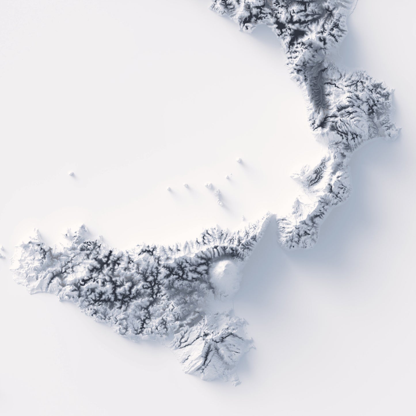 Italy Elevation Map