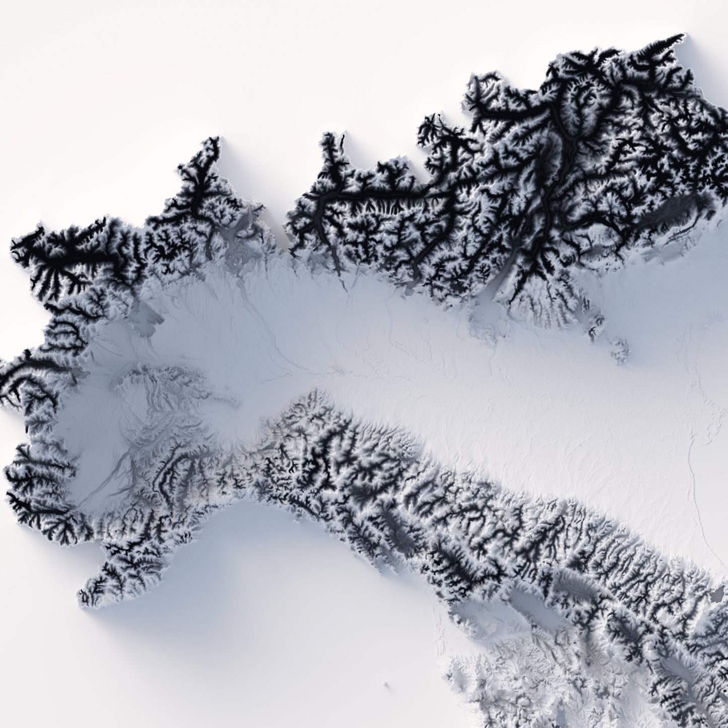 Italy Elevation Map