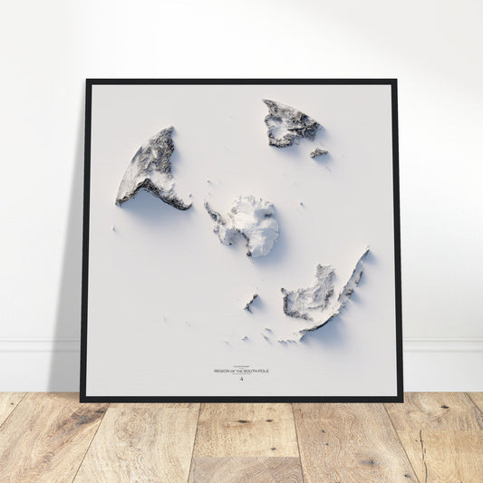 South Pole Elevation Map