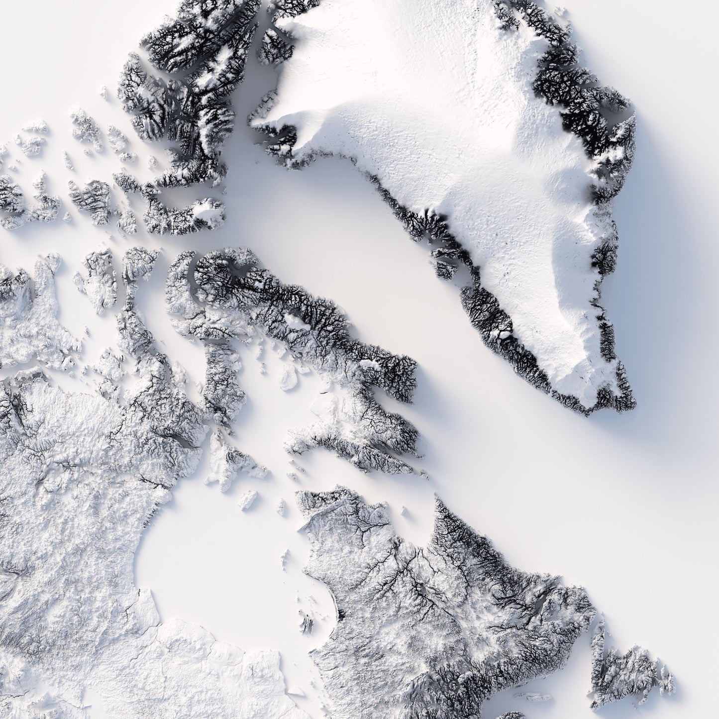 North America Elevation Map