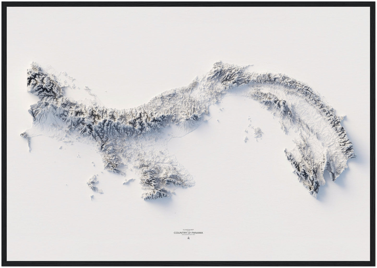 Panama Elevation Map