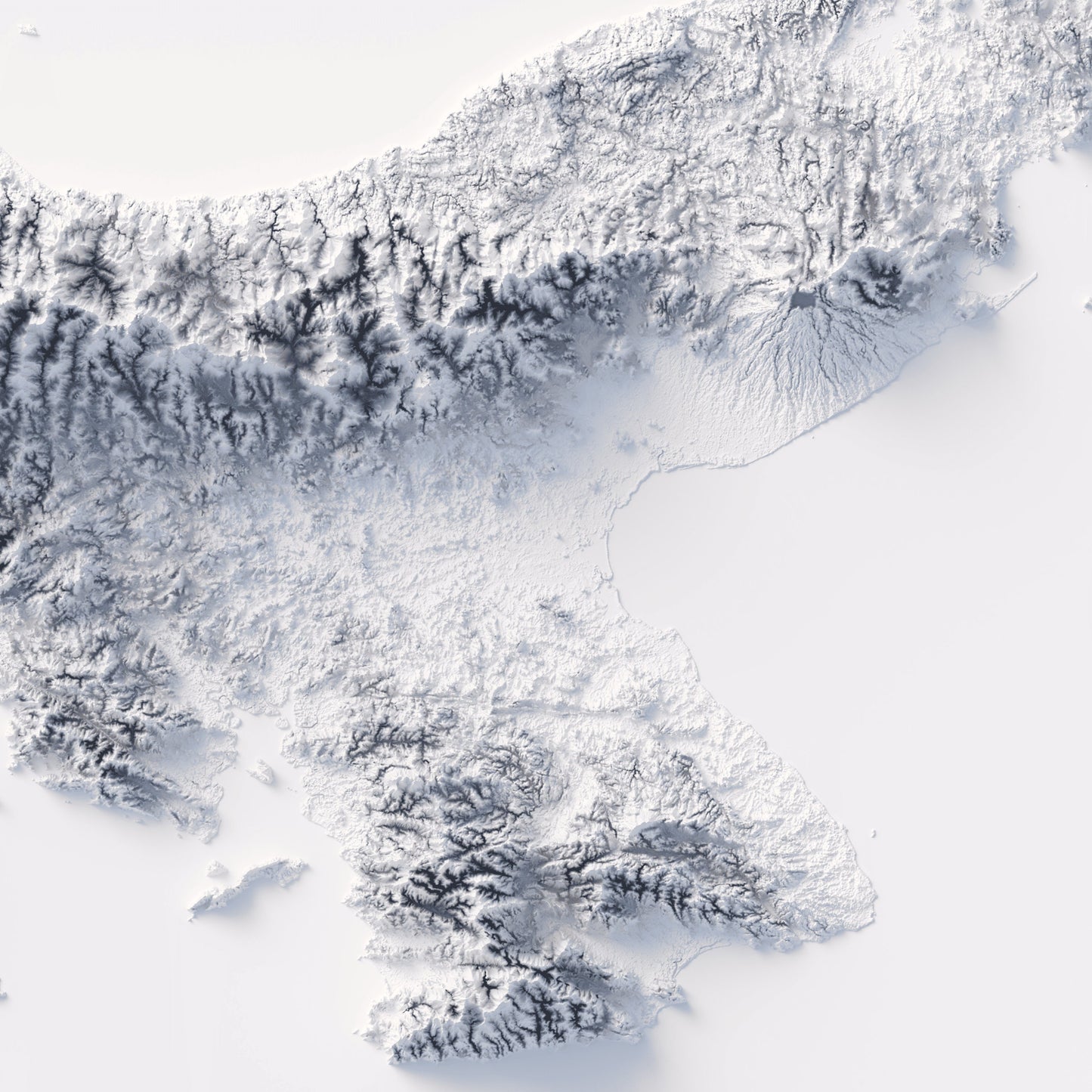 Panama Elevation Map