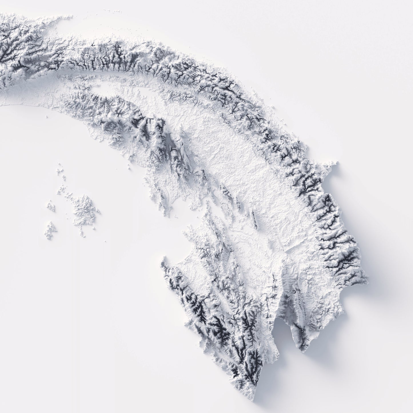 Panama Elevation Map