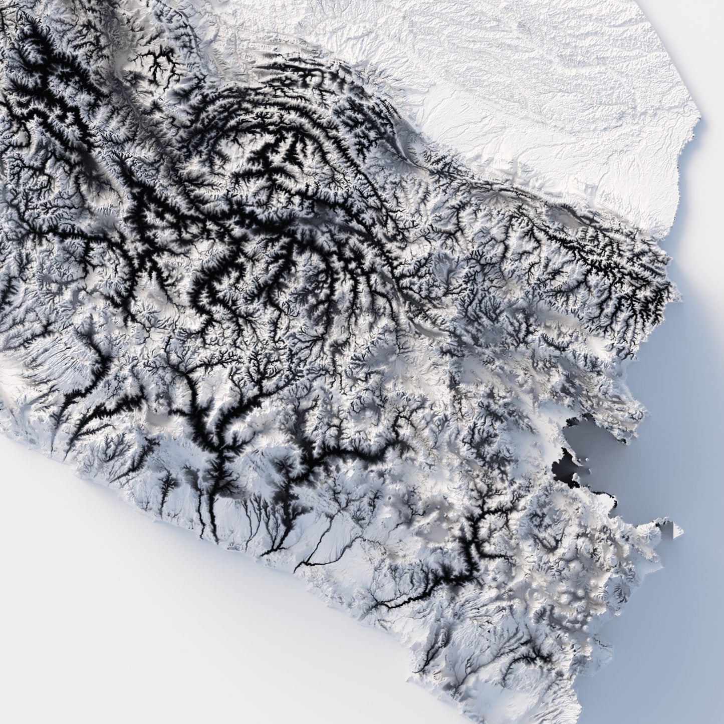 Peru Elevation Map