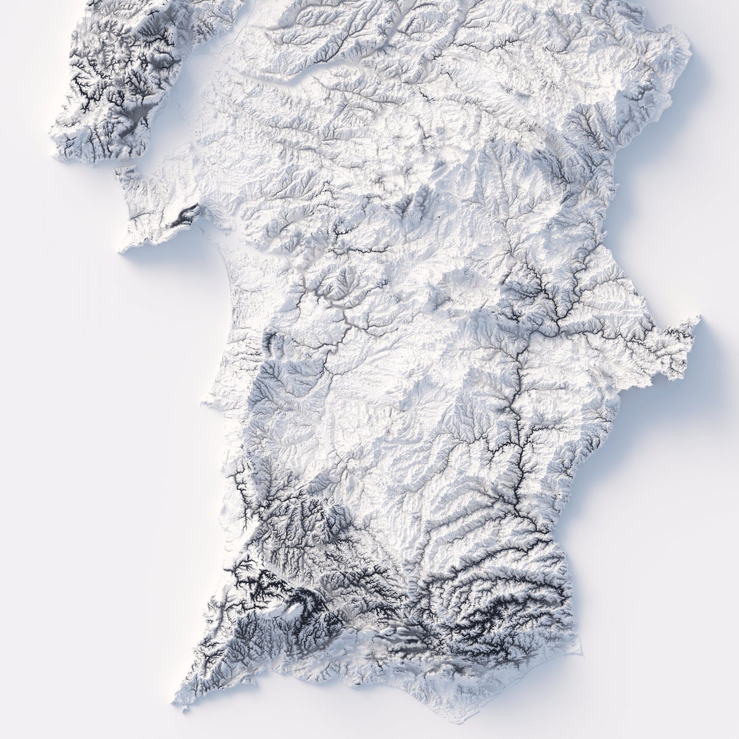 Portugal Elevation Map