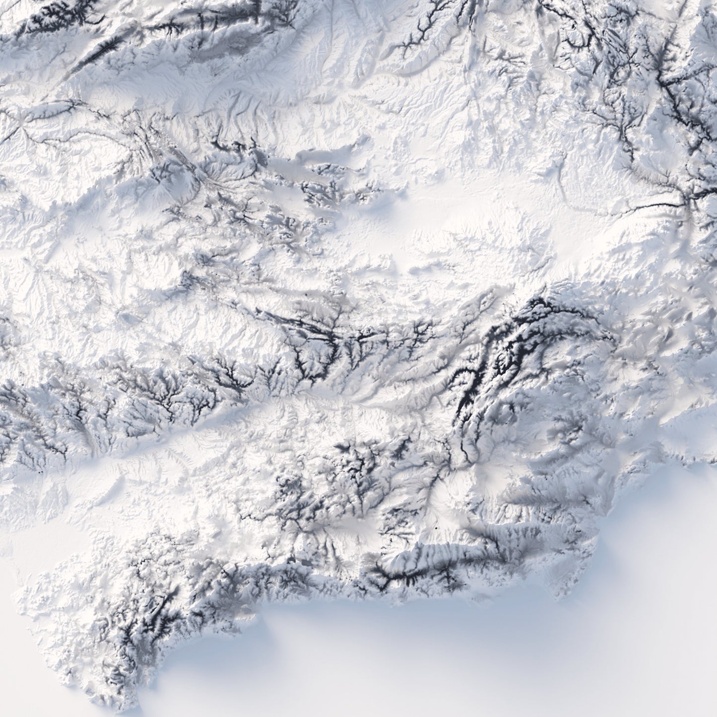 Spain Elevation Map