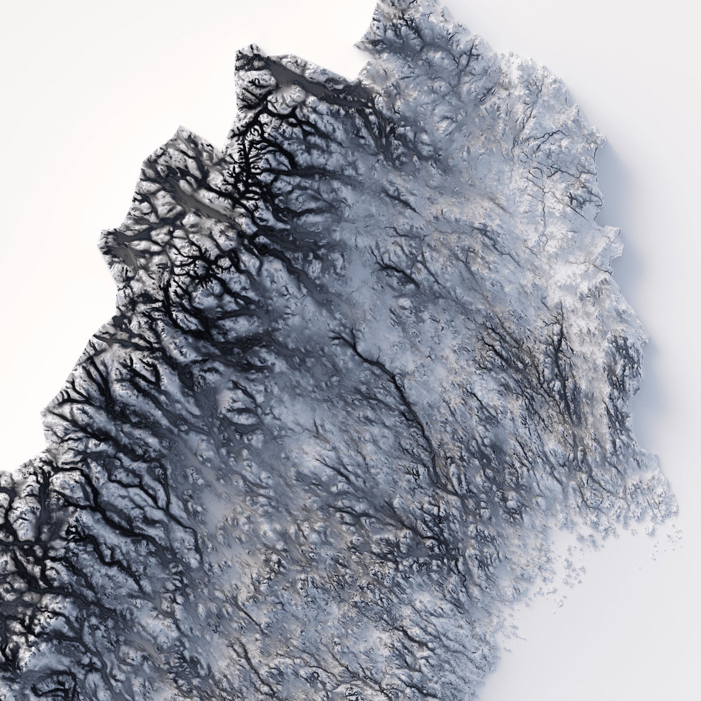 Sweden Elevation Map