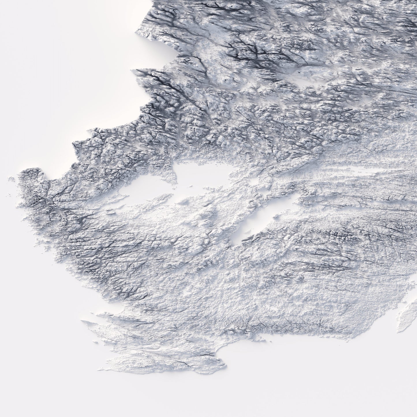 Switzerland Elevation Map