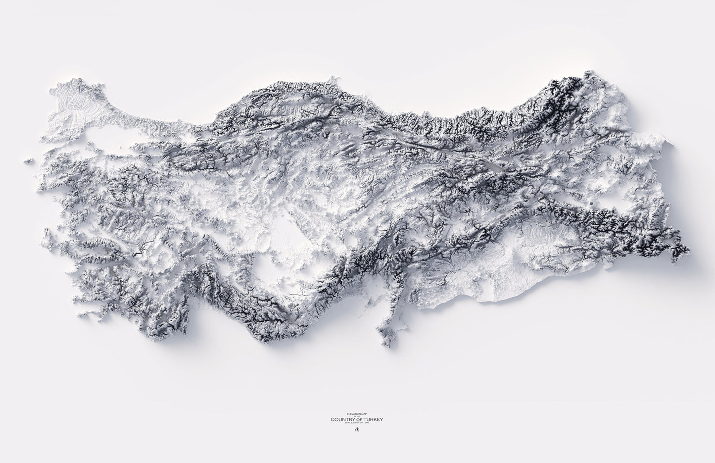 Turkey Elevation Map