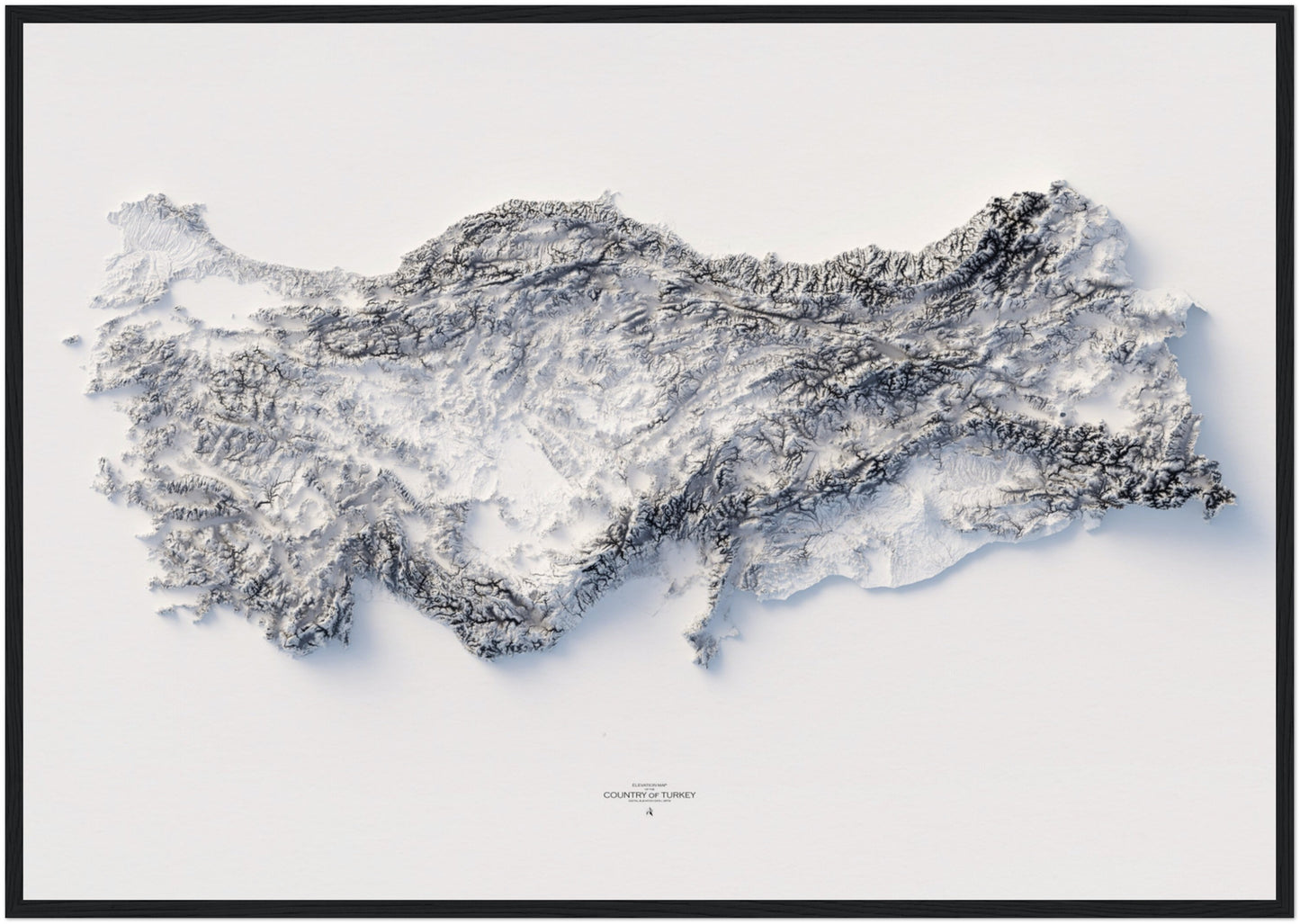 Turkey Elevation Map