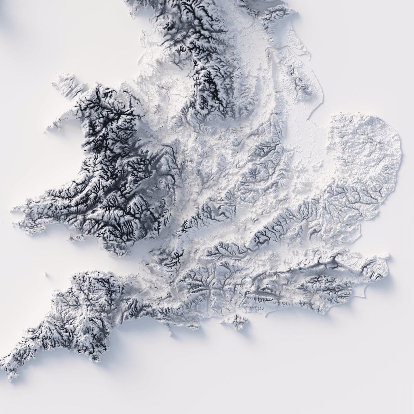 The United Kingdom Elevation Map