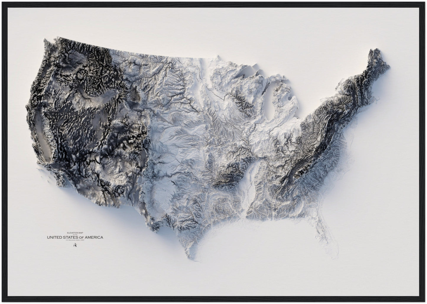 United States Elevation Map