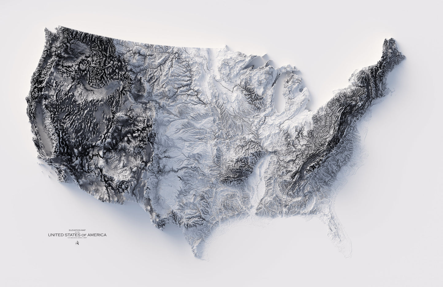 United States Elevation Map