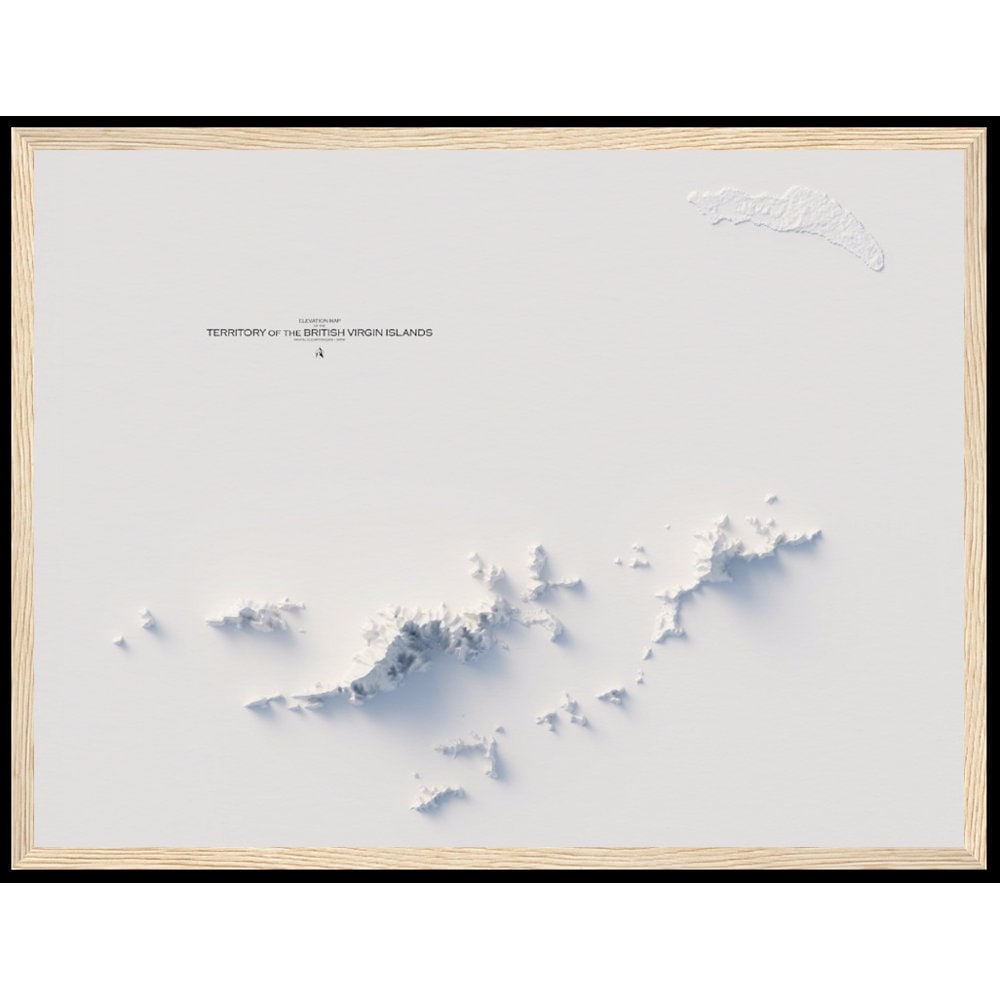 British Virgin Islands Elevation Map